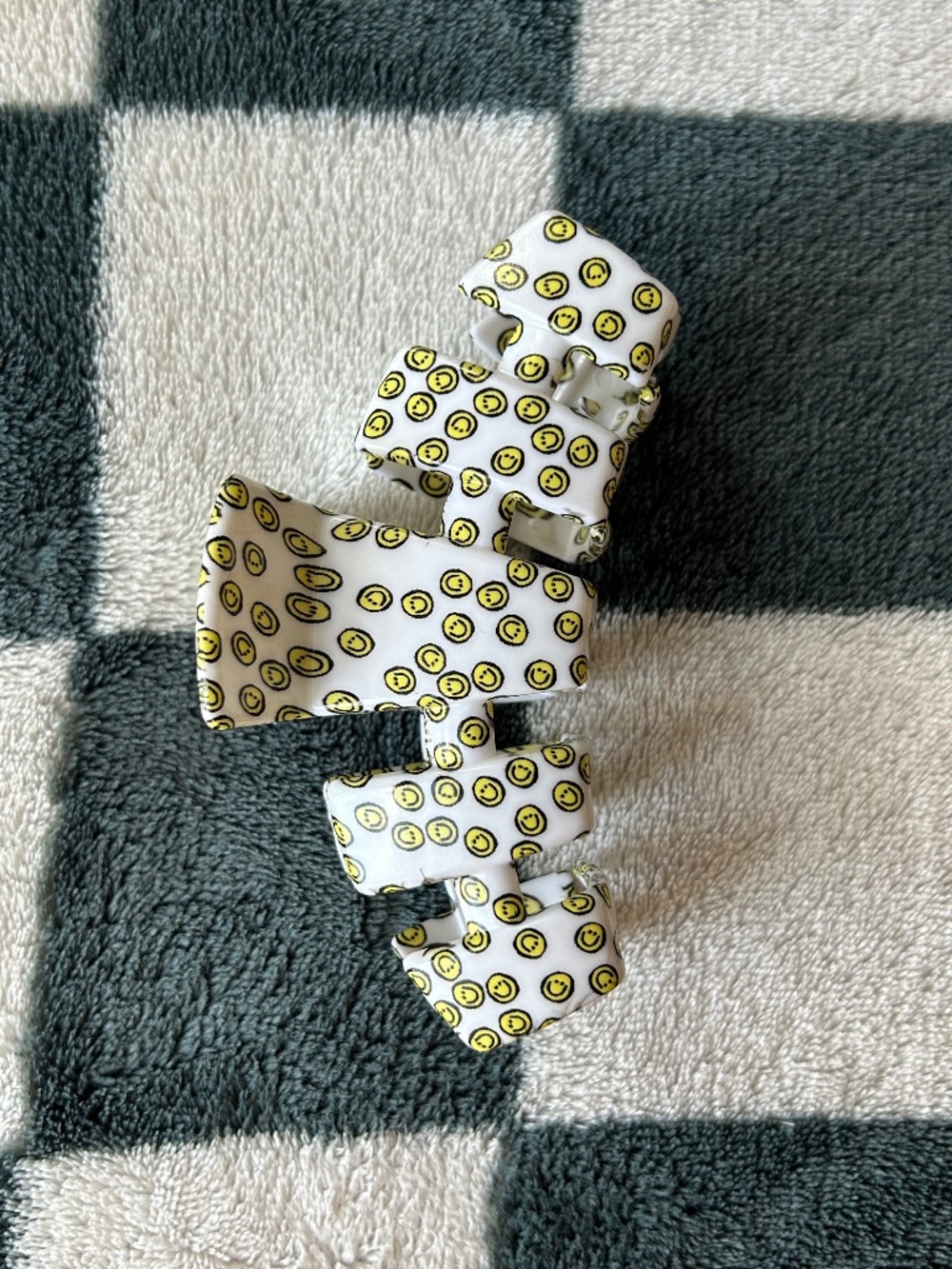 Large Teleties Smiley Hair Clip